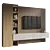 Modern TV Wall Set 081 3D model small image 1