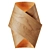 Handmade Wood Veneer Wall Lamp 3D model small image 4