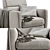 Natuzzi C200 GREG Sofa Model 3D model small image 4