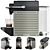 Pixie Nespresso Machine with Capsules 3D model small image 3