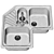 Elegant White Sink Set 3D model small image 4