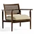 Elegant Xavier Accent Chair 3D model small image 1
