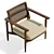 Elegant Xavier Accent Chair 3D model small image 5