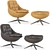 Kendall Lounge Chair Set Minotti 3D model small image 1
