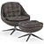 Kendall Lounge Chair Set Minotti 3D model small image 3