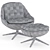 Kendall Lounge Chair Set Minotti 3D model small image 5