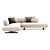 Elegant Modular Sofa Series "TAKT 3D model small image 2