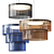 Adjustable Pendant Lamp System with Various Sizes 3D model small image 1