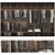 Modern Modular Wardrobe Set 3D model small image 1