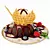 Decadent Chocolate Fondant with Ice Cream 3D model small image 4