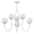 Modern Black Iron Chandelier 9-Light 3D model small image 2