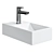 Modern Wall Mounted Washbasin - Brenstain BA18 3D model small image 2