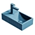 Modern Wall Mounted Washbasin - Brenstain BA18 3D model small image 3