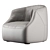 Unique Blob Armchair Design 3D model small image 2