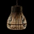 Natural Rattan Bottle Neck Pendant 3D model small image 6