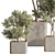 Sleek Indoor Plant Set 146 3D model small image 1