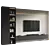 Modern TV Wall Set 3D 3D model small image 1