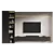 Modern TV Wall Set 3D 3D model small image 2