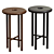 Handcrafted Walnut Bar Stool 3D model small image 3