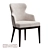 Customizable Ergonomic Dining Chair 3D model small image 1