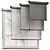 Silhouette Roller Blinds Set 3D model small image 1