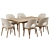Boerum Dining Set Modern Design 3D model small image 2