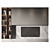 Modern TV Wall Set 2014 3D model small image 2
