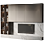 Modern TV Wall Set 2014 3D model small image 3