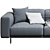 Bepop 3-Seat Sofa, Italian Design 3D model small image 4