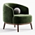 Sleek MEGAN Armchair Design 3D model small image 5