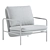 Modern Clap Outdoor Lounge Chair 3D model small image 4