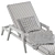 Modern Outdoor Chaise with Sleek Design 3D model small image 4