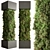 Vertical Garden Column Set 122 3D model small image 1