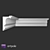 Gypsum Light Cornice SKTL159 3D model small image 2