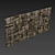 High Resolution Wood Texture Panel 3D model small image 5