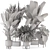  Modern Indoor Plant Set in Large Bau Pot 3D model small image 7