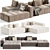 Sleek Bonaldo Bonamour Sofa - Modular 3D model small image 6