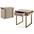 Elegant Avenue Bedside Table 3D model small image 1