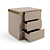 Elegant Avenue Bedside Table 3D model small image 3