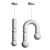 Sleek Metal Pendant Lamp Set 3D model small image 2