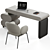 Modern Office Desk Set 2014 3D model small image 1