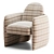 Elegant SADDLEBACK Chair Model 3D model small image 1