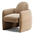 Elegant SADDLEBACK Chair Model 3D model small image 5