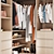 Corner Wardrobe with Storage Essentials 3D model small image 3