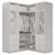 Corner Wardrobe with Storage Essentials 3D model small image 4