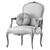 Modern Art Armchair: Unique Design 3D model small image 2