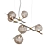 Elegant Glass Steel Pendant Lamp 3D model small image 2