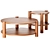 LUNDEN Modern Coffee Accent Tables 3D model small image 9