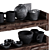 Black Clay Eco-Style Kitchenware Set 3D model small image 2