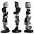 Modern Totem Sculpture Minimalist Interior 3D model small image 3